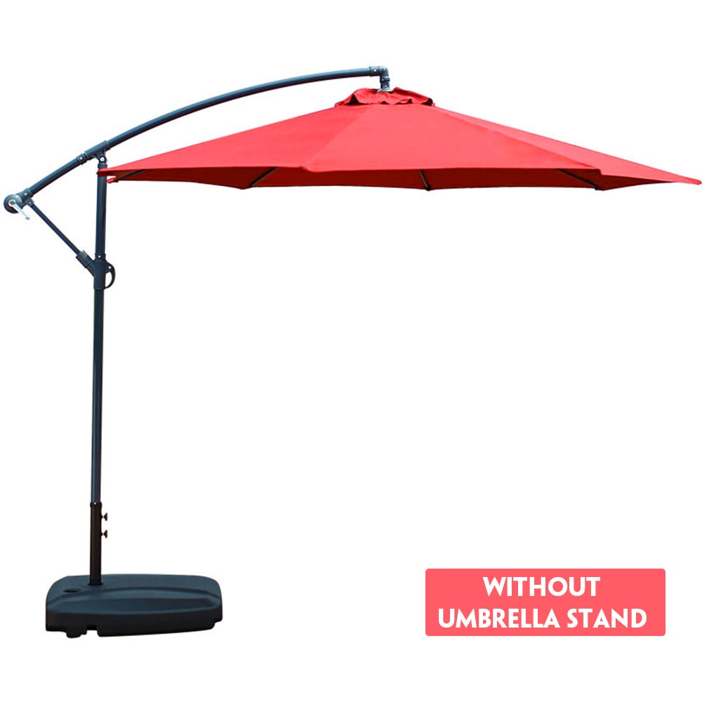 Outdoor Umbrella Cover Waterproof UV Protection Oxford Cloth Garden Patio Umbrella Cover Shield Cantilever Parasol Rain Cover: red