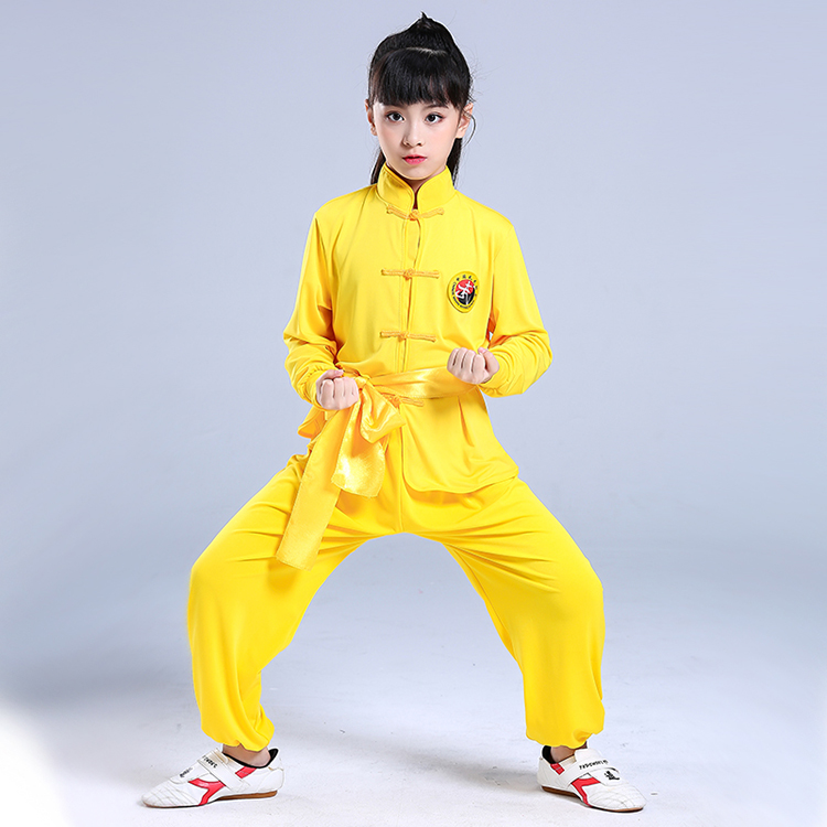 Traje de kung fu chino de para chica, traje de Wushu tradicional para chico, conjunto de Kungfu para niña