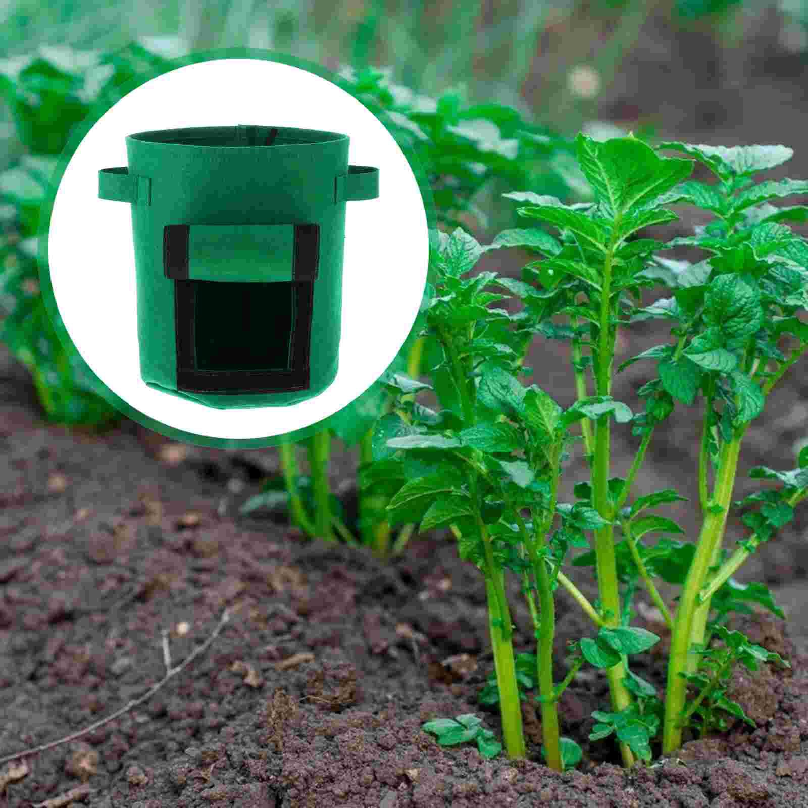 2 Pcs Potato Grow Bags Practical Plant Growing Bags Potato Planting Bags: Default Title