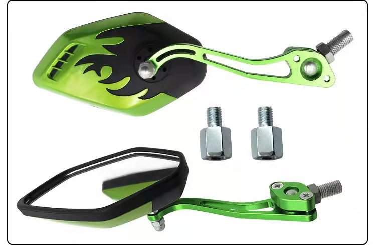 2 Stuks 8 Mm/10 Mm Universele Motorfiets Achteruitkijkspiegel Anti-Vertigo Moto Accessoires Cnc Achteruitkijkspiegel zijspiegels Montage Tool Bouten: Ivoor