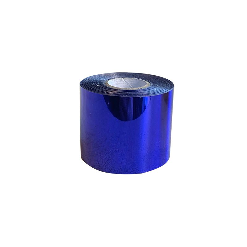 1 rol 5 cm x 120m 10 kleuren stempelfolie warmteoverdracht lamineren servet vergulden pvc visitekaartje reliëf: Koningsblauw