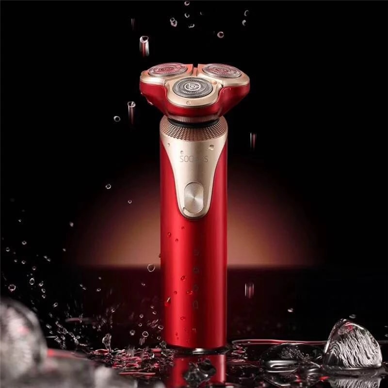 Xiaomi SOOCAS S3 golarka elektryczna dla mężczyzn 3 głowica tnąca robić golenia na sucho bezprzewodowa USB akumulator wodoodporna maszynka robić golenia