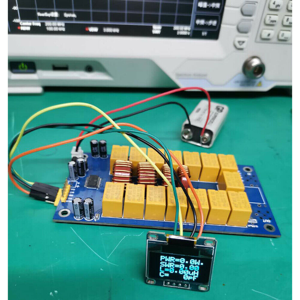 Nova verison 0.96 polegadas oled atu100 antena automática sintonizador diy kits 1.8-50 mhz 100 w por n7ddc
