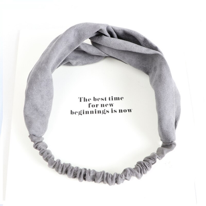 prinses haar accessoires Vrouwen Twist Hoofdband Haarband Tulband Elastische Hoofdband Bandage Haarband Gekruist Hoofdband: Gray