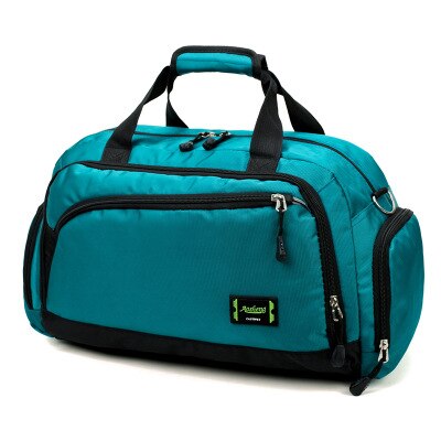 SNUGUG Men&#39;s Sports Gym Bags Cylinder One Shoulder Sport Bag Female Travel Bags Nylon Waterproof Dnylon Water Pouch Package: Green