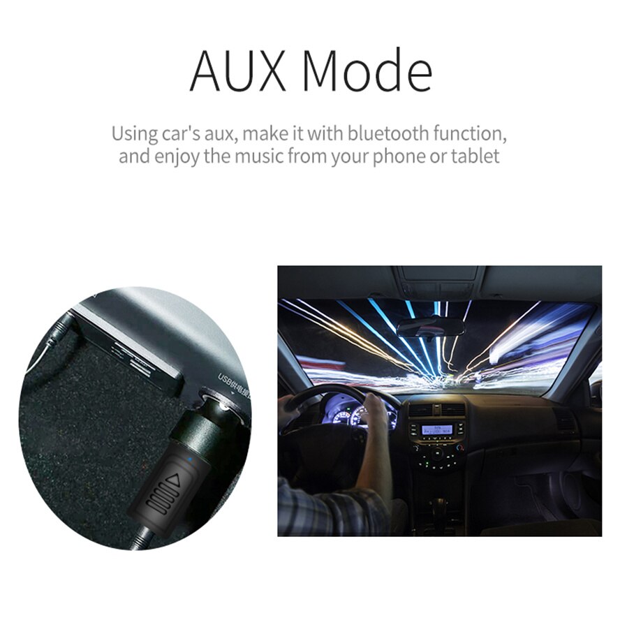 USB Bluetooth 5.0 Adapter 3.5mm AUX BT Audio Receiver Transmitter Wireless Dongle For Car TV Speaker 4 in 1 Bluetooth Adapter
