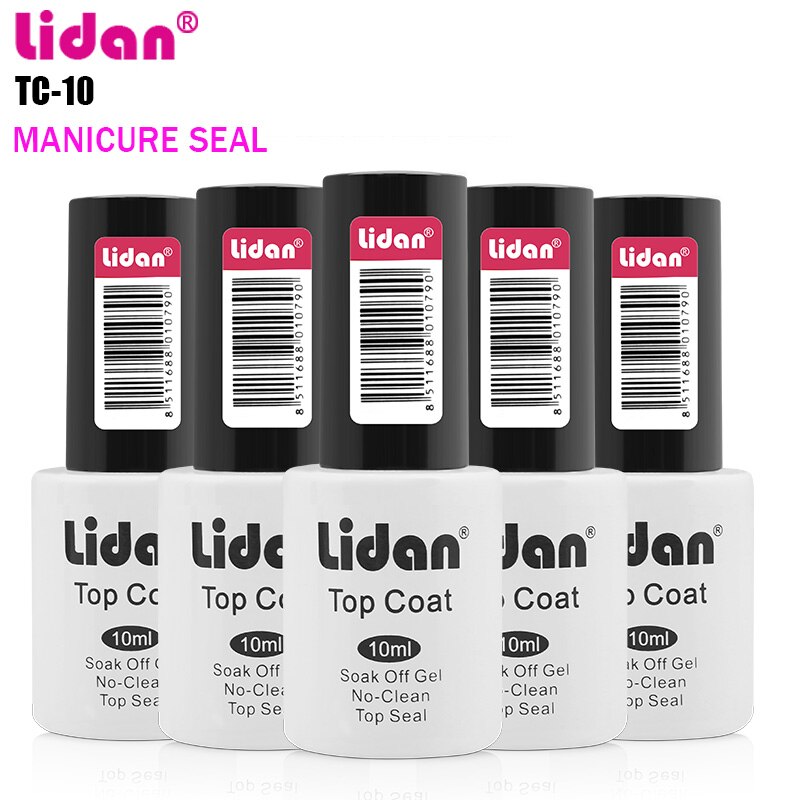 LIDAN TC10 Nail-gratis Afneembare Nagellak Seal Helder en Duurzaam 10 ml Seal UV TOP CAOT Volgers + 3% korting