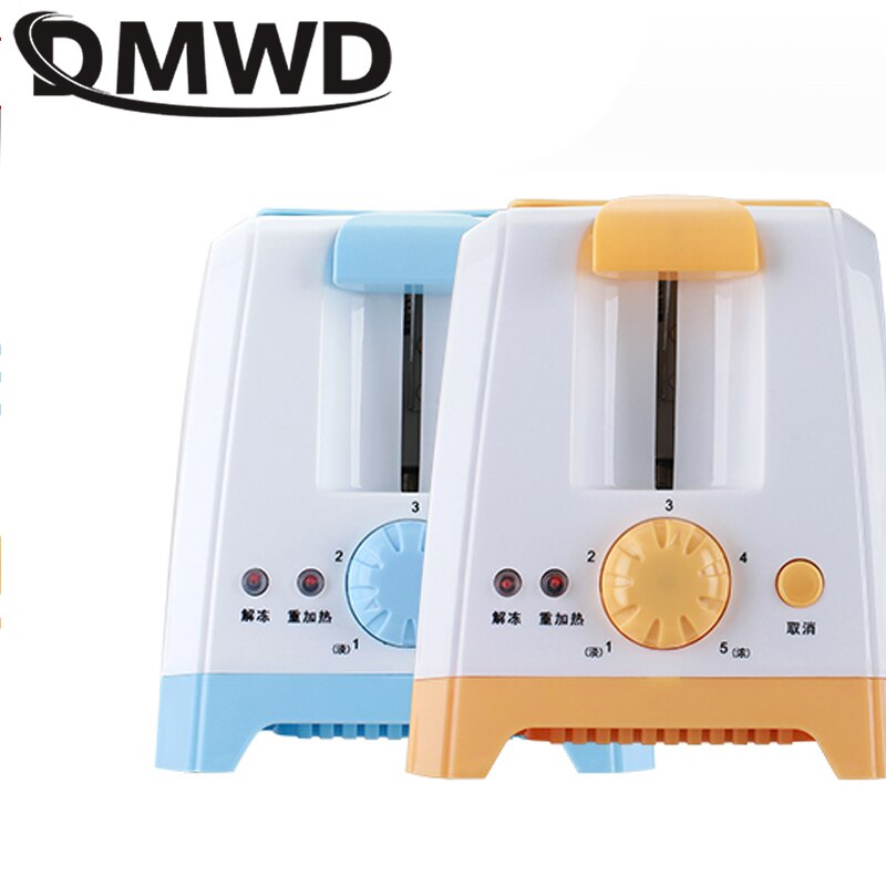 DMWD Automatic Bread Toaster Baking Toast Oven Cooker Electric Breakfast Machine 2 Slices Slot Multifunction Bread Maker EU Plug