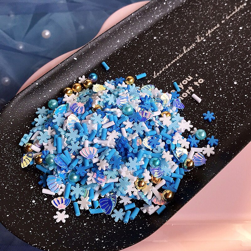 Boxi10g Polymer Ton Schleim Zusatzstoffe Liefert Blume Sterne Herzen Scheibe Richt DIY Streusel Für Klare Schleim Ton: Multi-color A 10g