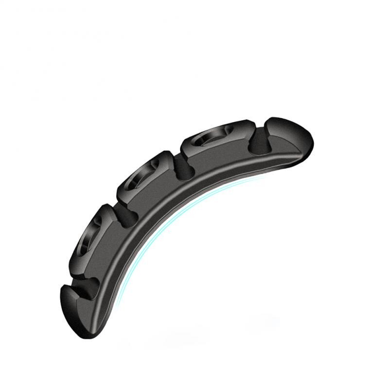 Kabelorganisator magnetisk kabelstyring usb kabelholder silicione fleksible desktop clips kabel assistent multi-wire universal: 01