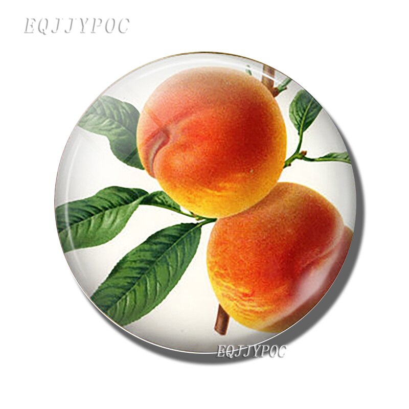 Fruit En Groente Koelkast Sticker Magnetische Avocado Perzik Tomaat Aardbei Orange Magneet Baby Onderwijs Home Decor: peach