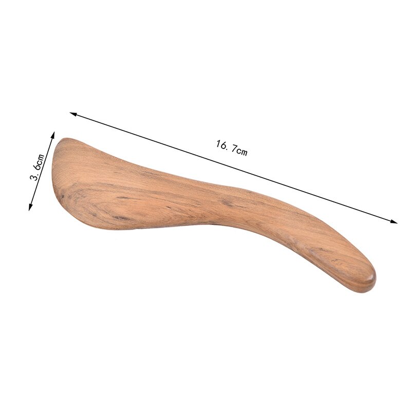 Bra trä fisk form kropp massage verktyg hälsovård avslappning trä fot roller massager hand trä massage verktyg: 2