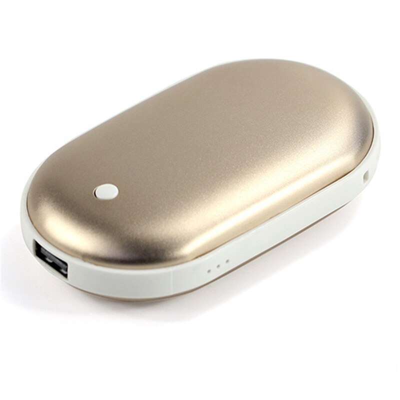 5200mAh USB Pocket Heater Handy Warmer Portable Mobile Phone Charging Power Supply Winter Body Handy Baby Heating Warmer: Gold