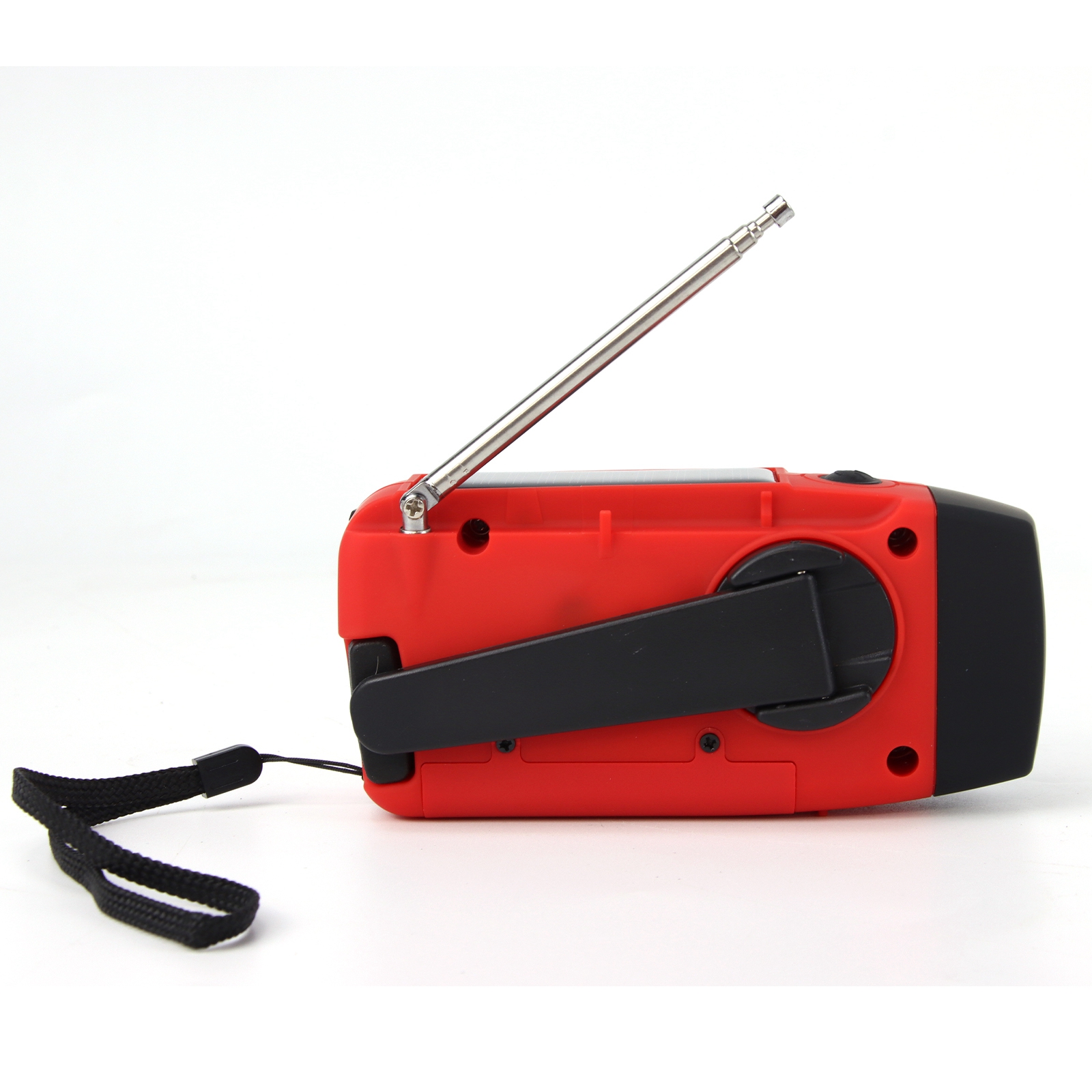 Radio Solar multifuncional con manivela FM AM WB NOAA Radio meteorológica 2000mAh carga USB linterna LED de emergencia prohibición de energía