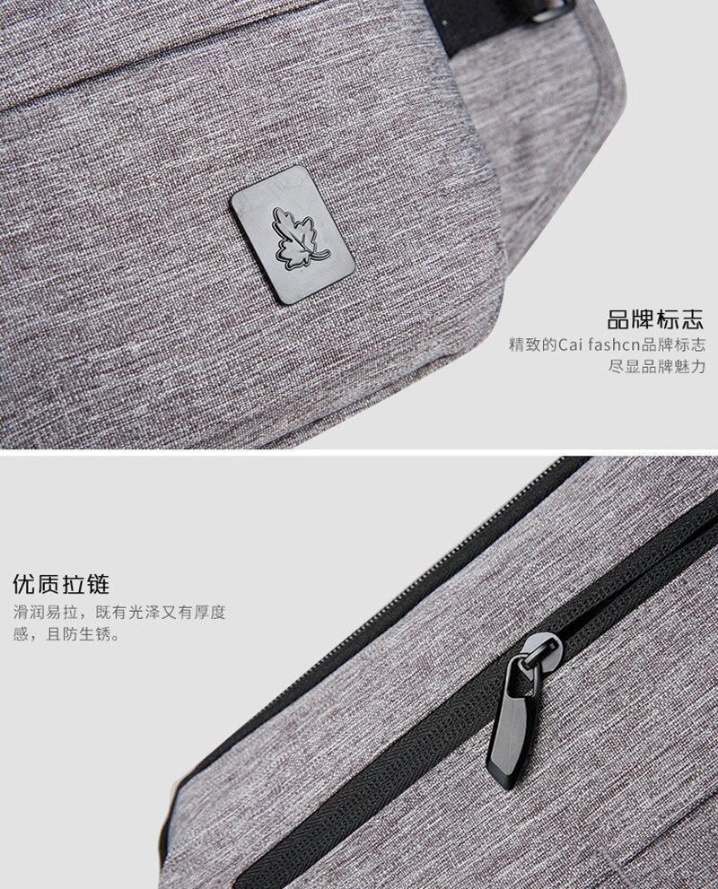 CAI-bolsa de mensajero cruzada impermeable para hombre, bolso antirrobo para viaje de negocios, estilo inglés, a la ,