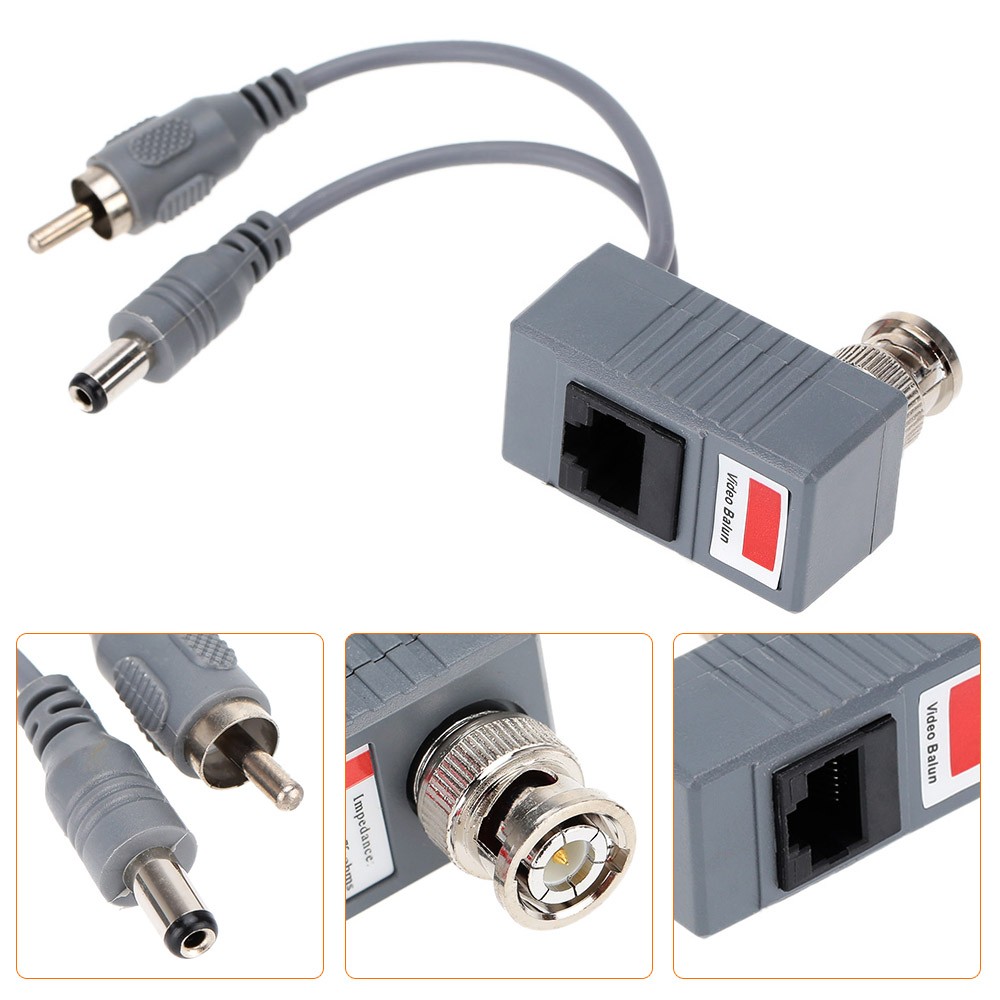 CCTV Camera Audio Video Power Balun Transceiver BNC UTP RJ45 with Audio Video and Power over CAT5/5E/6 Cable