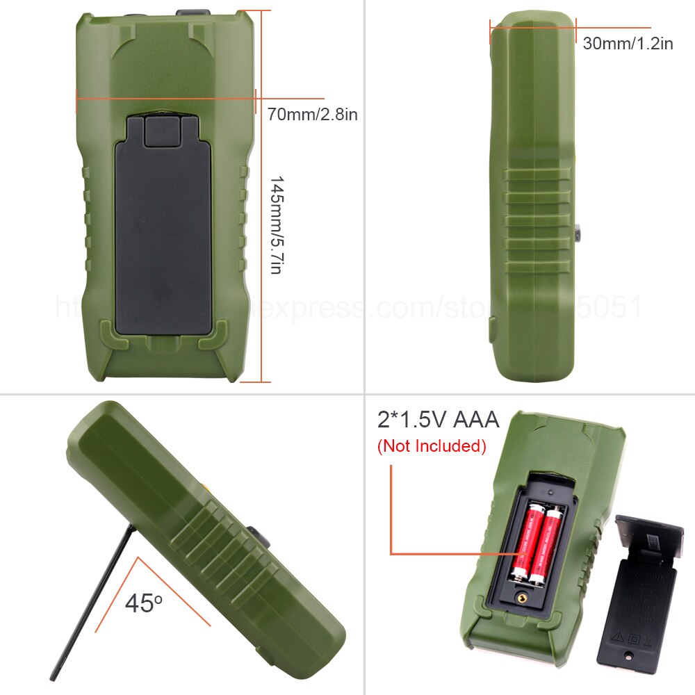 Borbede 168A мультиметр Digital Multimeter 6000 Count DC AC Capacitance Resistance Square-wave Output Mini Tester