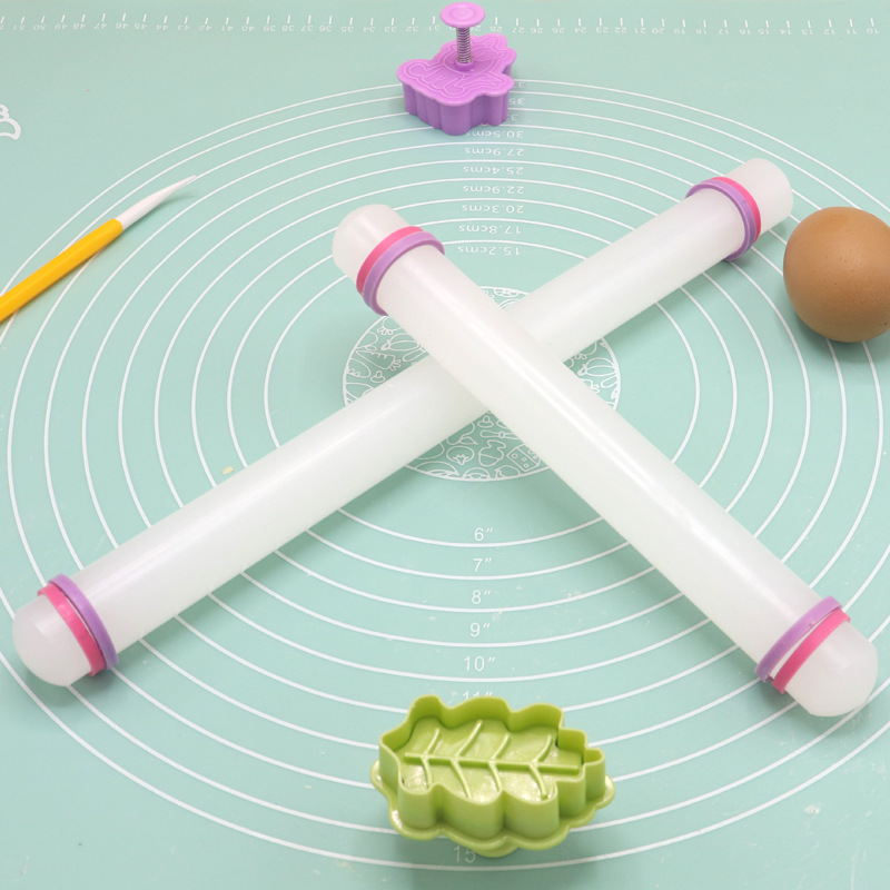 23/33/45/50Cm Plastic Deegroller Keuken Taart Bakken Tool Pp Non Stick Oppervlak Stok omcirkeld Huishoudelijke Suiker Deeg Rolling Mach