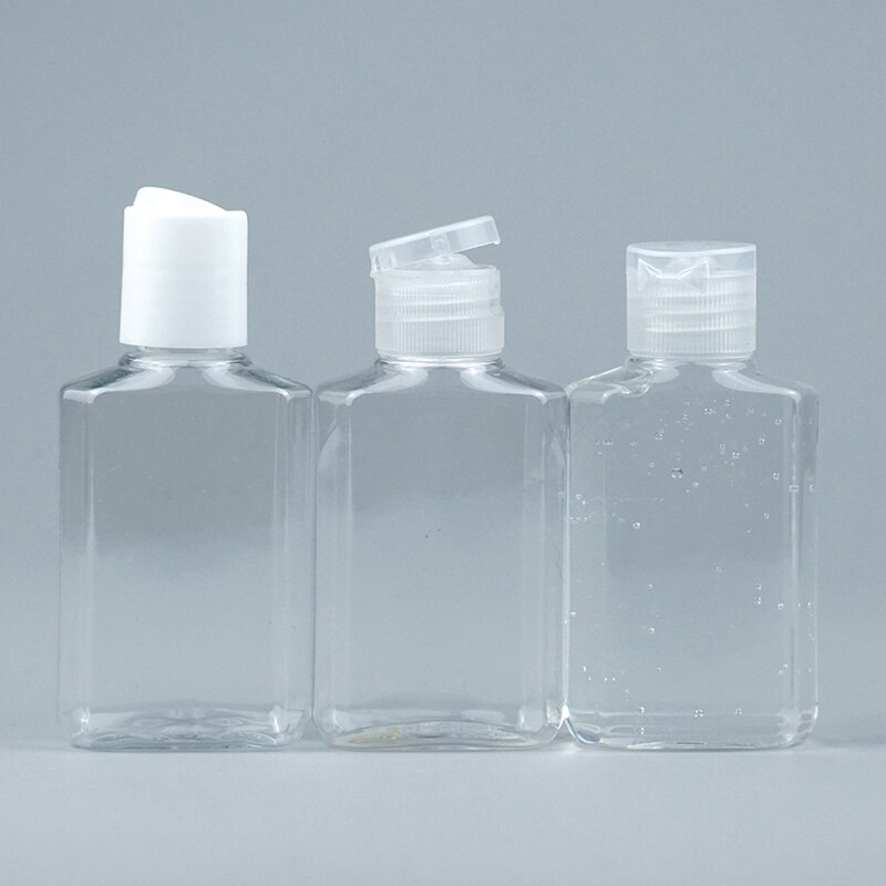 Empty Transparent Plastic Pack Clamshell Water Bottle Refillable Bottle Transparent Empty Bottles Cosmetic Jar: Default Title