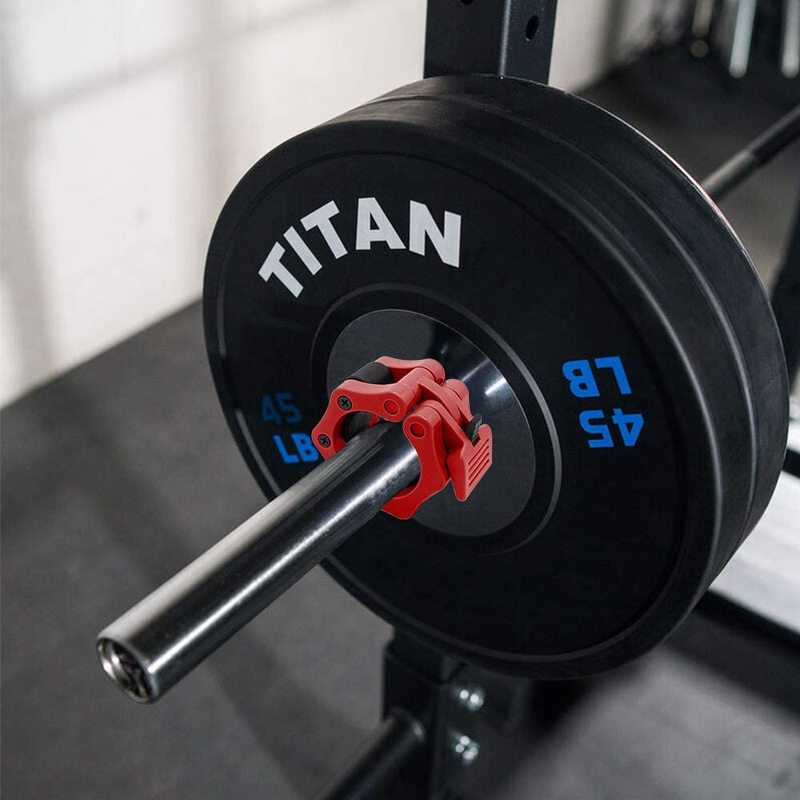 Olympic Barbell Clamps 2inch Quick Release Pair of Locking Weight Bar Plate Locks Collar Clip for Weightlifting Fitness Training