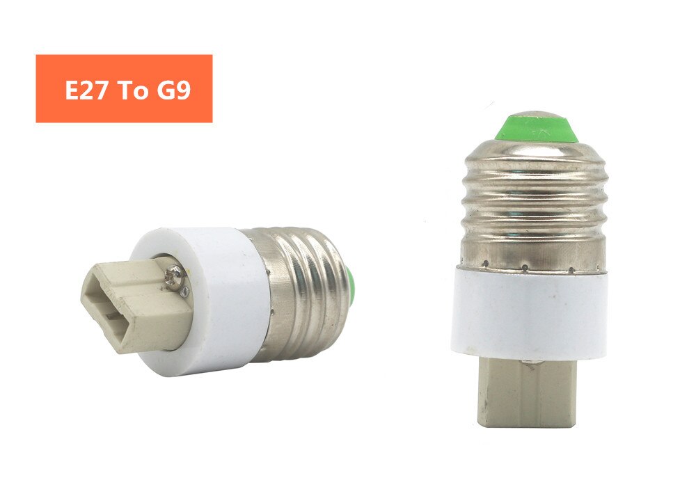 Led Lamp Bulb Base Conversion Holder Converter Socket Adapter E27 to GU10 G9 B22 E14 E12 Fireproof Material For Home &amp;Lighitng: E27 To G9