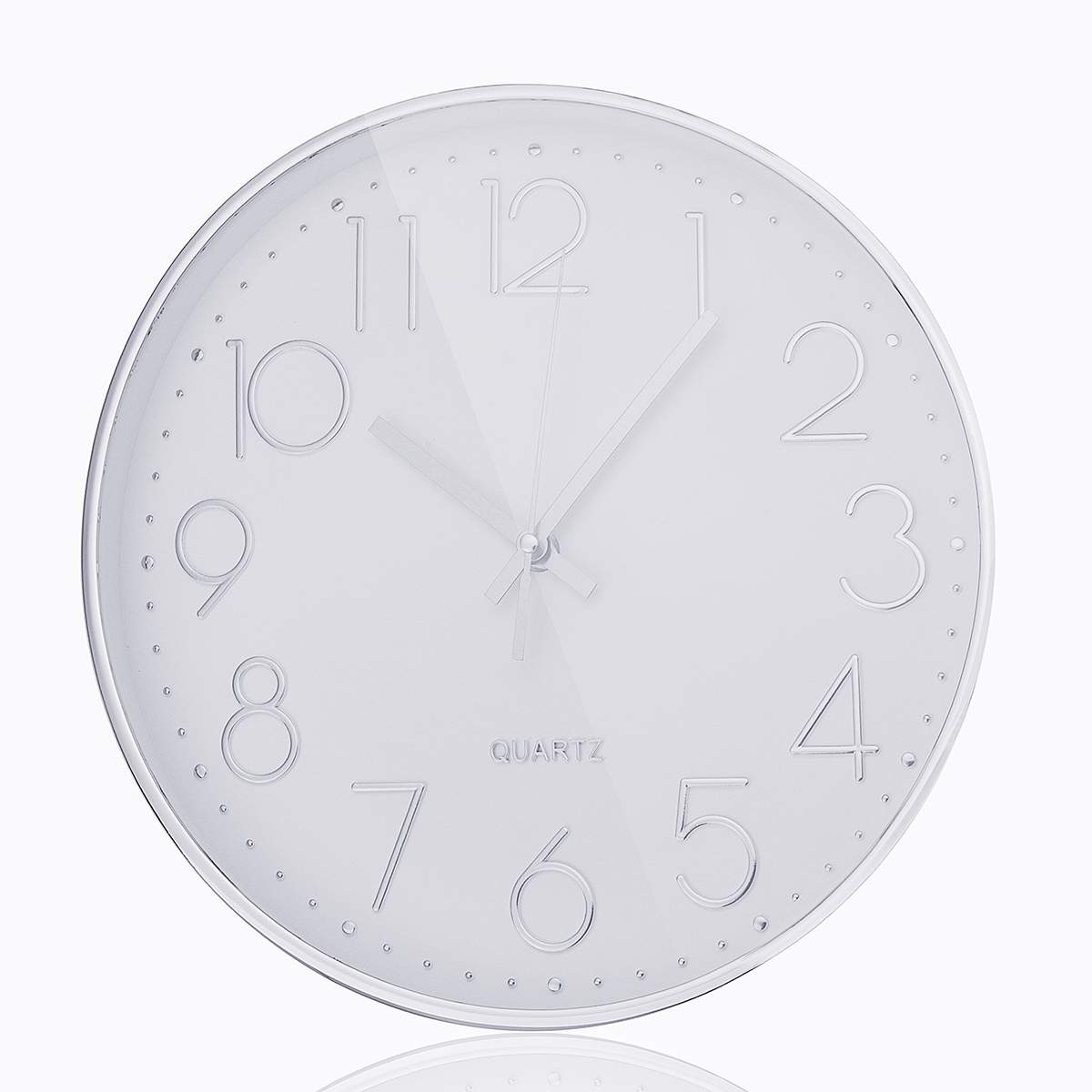 12 Inch Rose Gold Black Silent Wall Clocks For Bedroom Living Room Simple Quartz Wall Hanging Clock Home Decor no Battery: 2