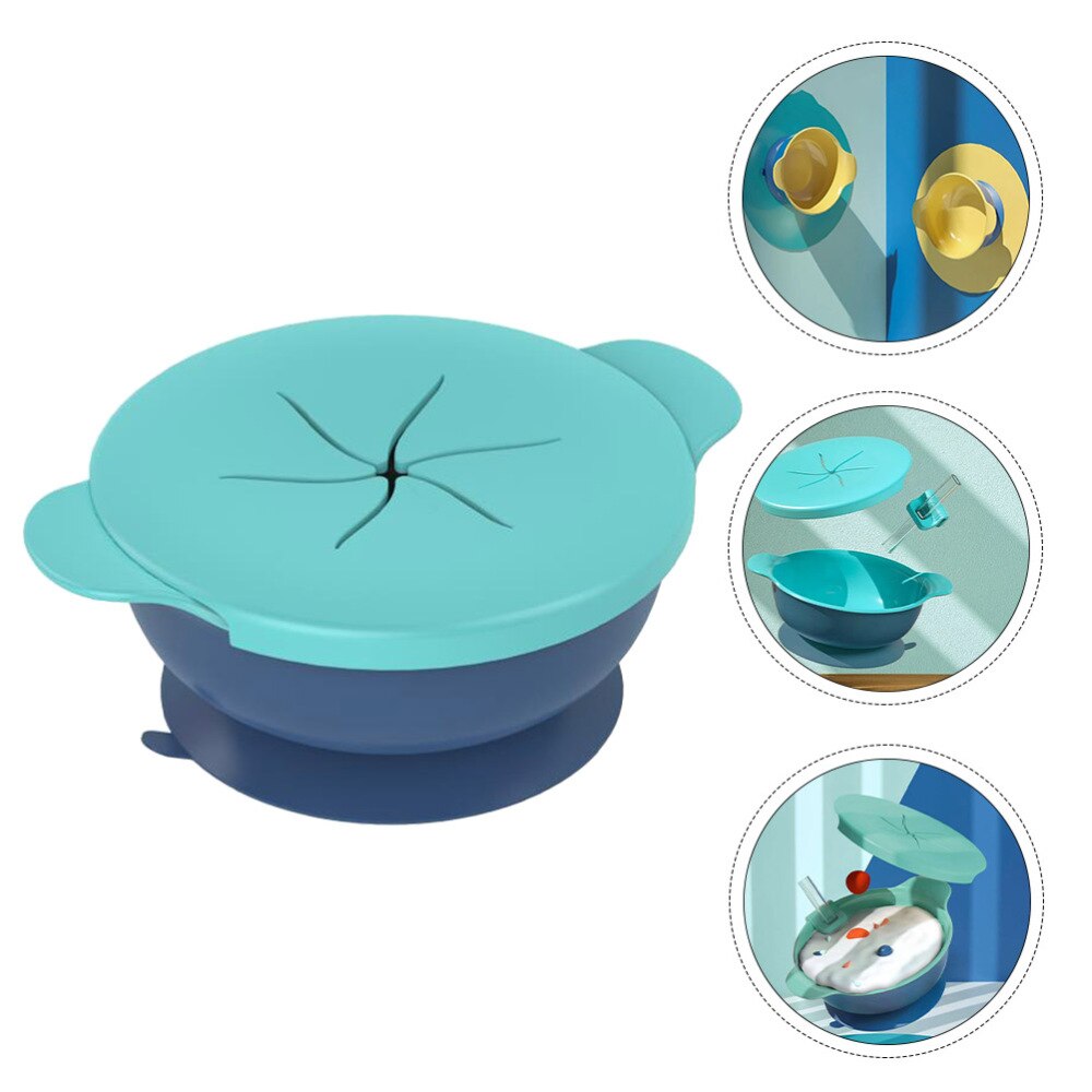 1pc Fruit Dishes Food Bowl Tray Children Feeding Dinner Plates Silicone Bowls for Infant Kids Home Baby