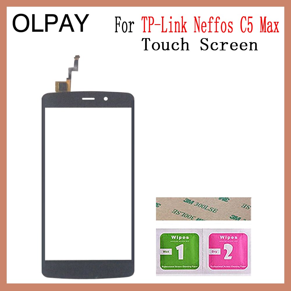 Mobile Phone TouchScreen For TP-Link Neffos C5 C5A C5L C5 MAX Touch Screen Glass Digitizer Panel Lens Sensor Repair: C5 Max Black