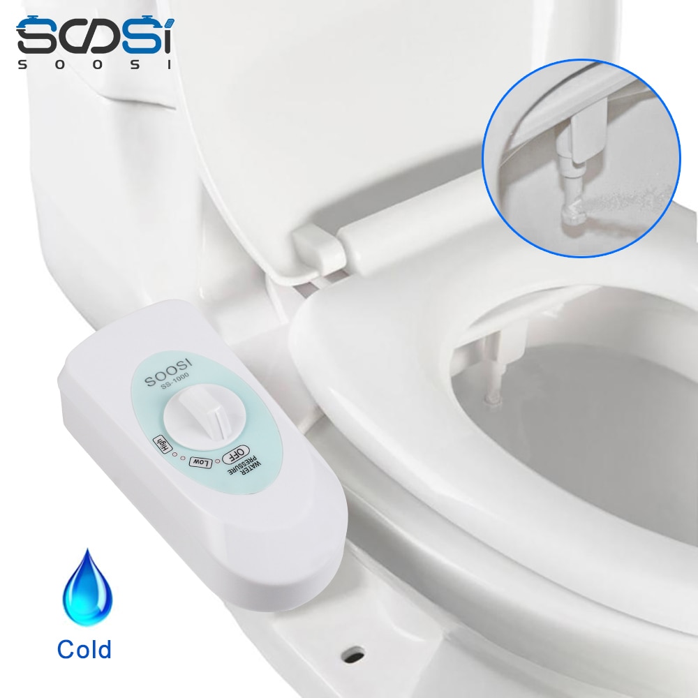 Badeværelsesarmaturer bidet vedhæftning bærbar shattaf toiletsprøjte enkelt mundstykke kvindelig hygiejnisk skylleanordning røvrenser