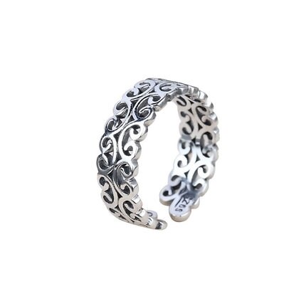 Bijoux 925 Sterling Zilver Hollow Ringen Voor Vrouwen Maat Verstelbaar Ring Party Bridal Sieraden Anillos