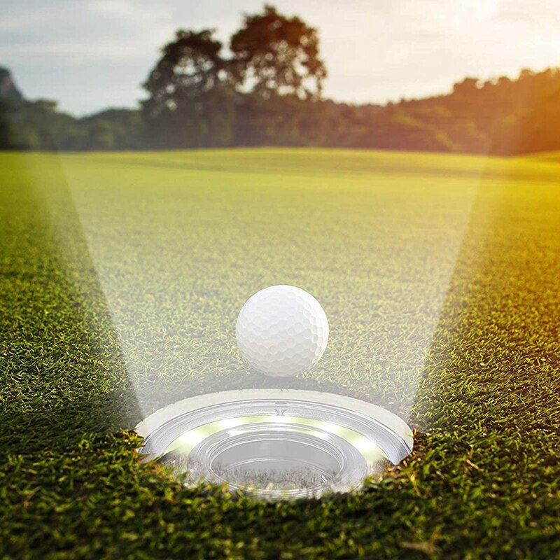 Golf Hole Lights Glow Golf Hole LED Glowing Golf Hole Lights Luminous Golf Hole LED For Night Golf Play