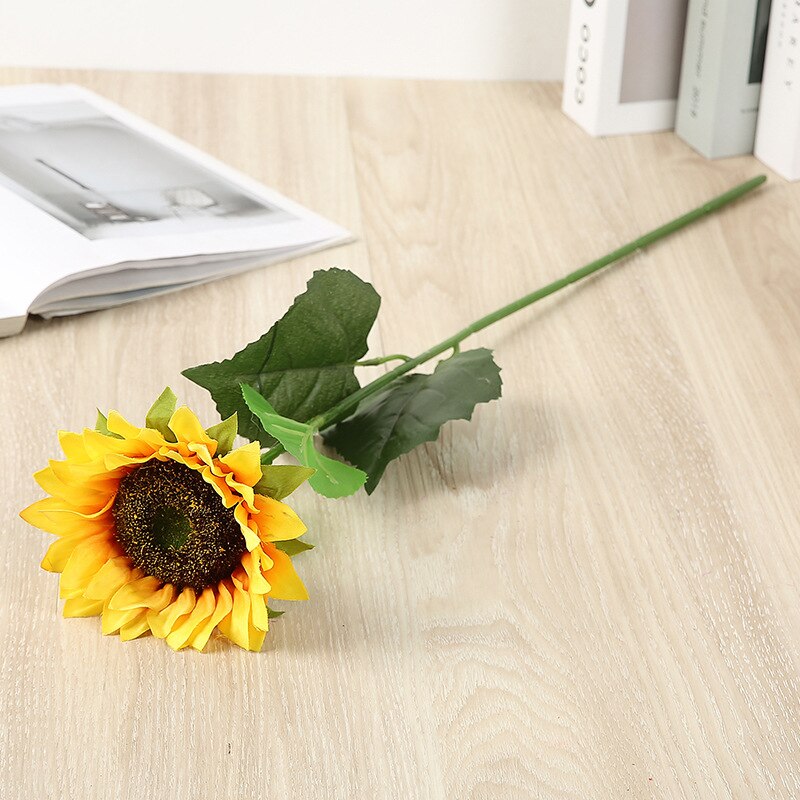 Home Decoration Single Bottle Bundle of Small Dried Flower Wedding Set Photography Props Plastic Sunflower Sunflower Imitation F