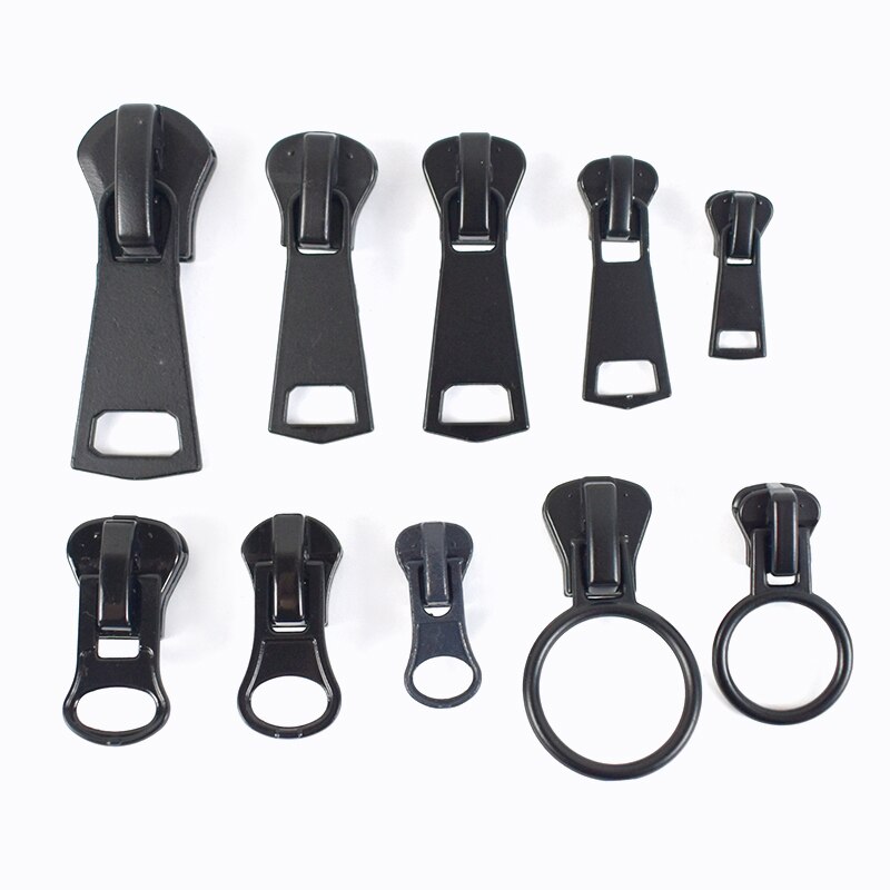 Meetee 10 sztuk 3 #5 #8 #10 #15 # suwaki z zamkiem błyskawicznym dla żywicy zamki ubrania kurtka zamki głowy zestaw naprawczy DIY suwak do szycia ściągacz