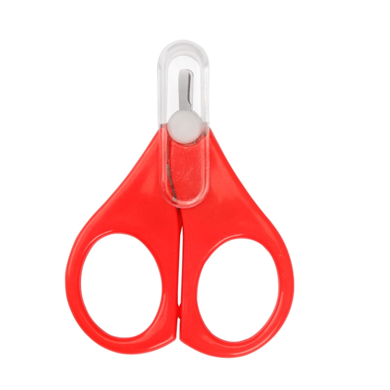 Baby Veiligheid Nagelknipper Vinger Trimmer Schaar Draagbare Mini Manicure Cutter Nail Schaar Baby Nail Care Tool: Rood