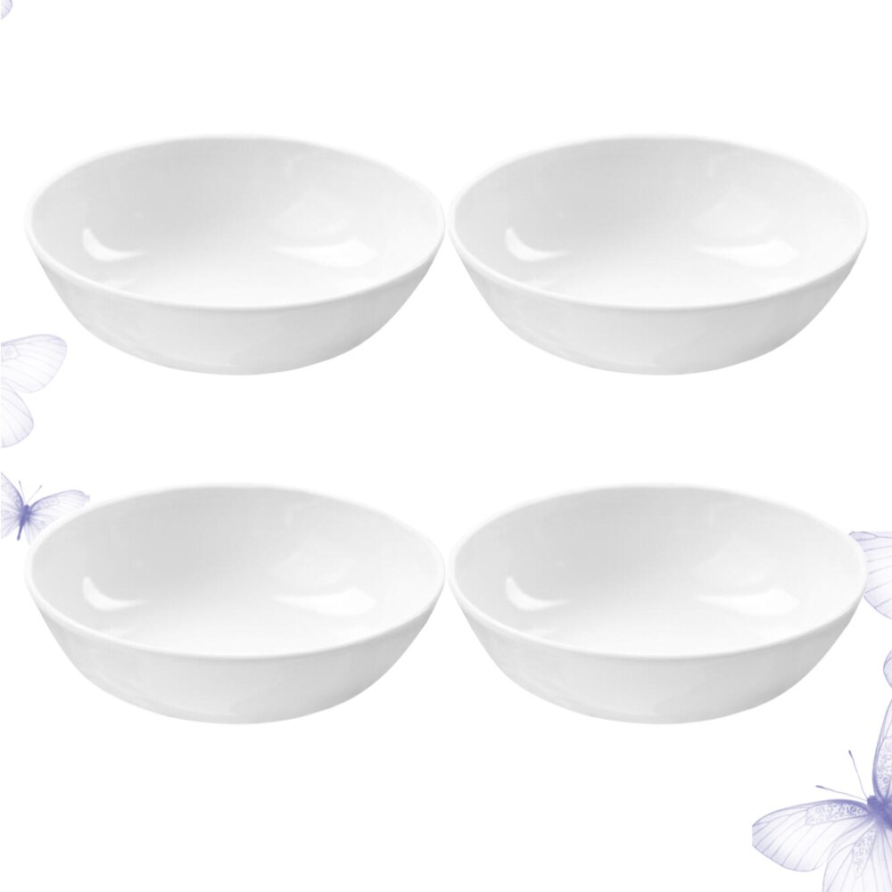 4PCS Ceramic Sauce Plate Dipping Plate Mini Seasoning Sauce Dish for Home Restaurant Hotel