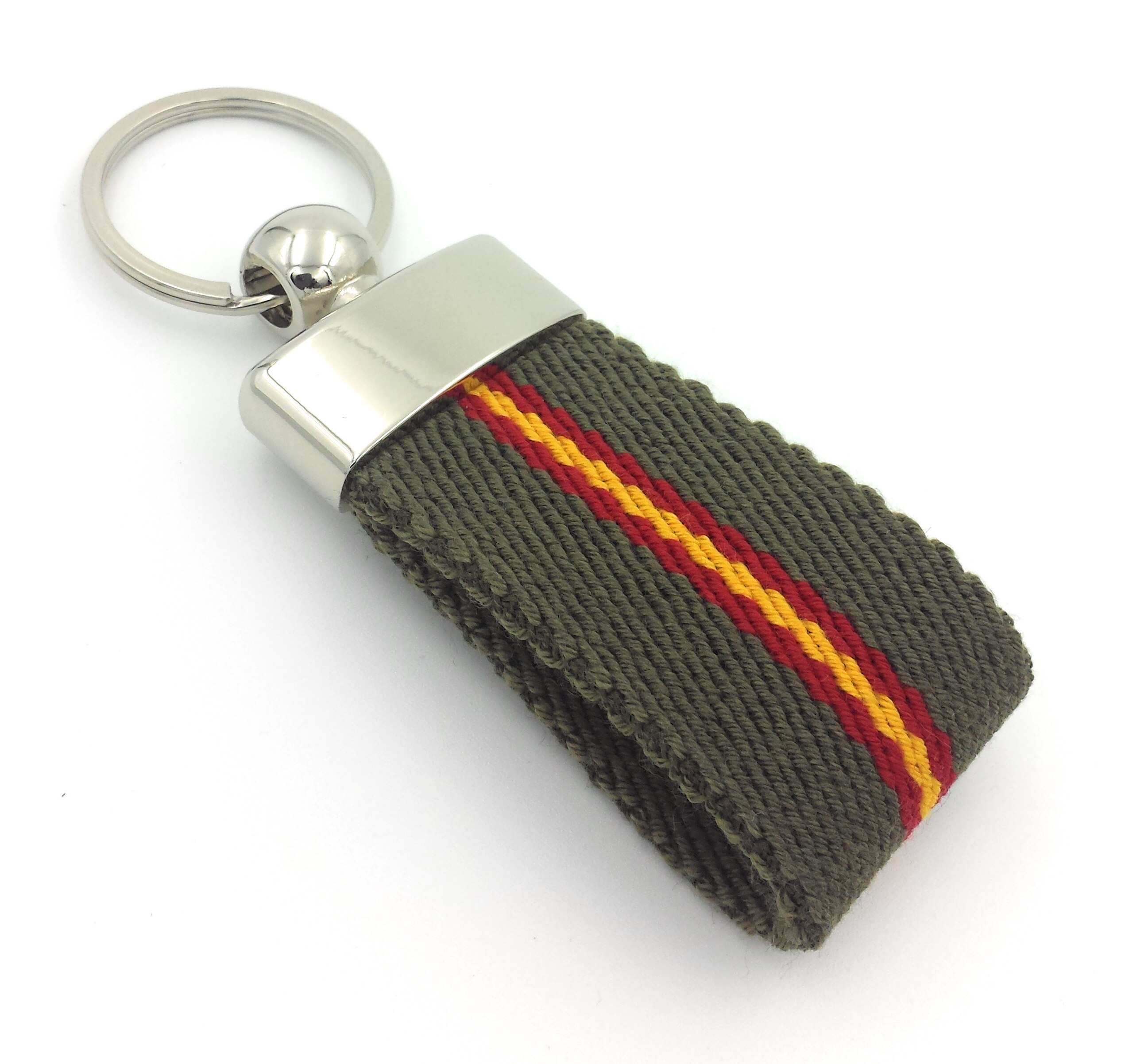 FranartPiel-Spanien flagge keychain Ubrique leinwand-Extra -Grün