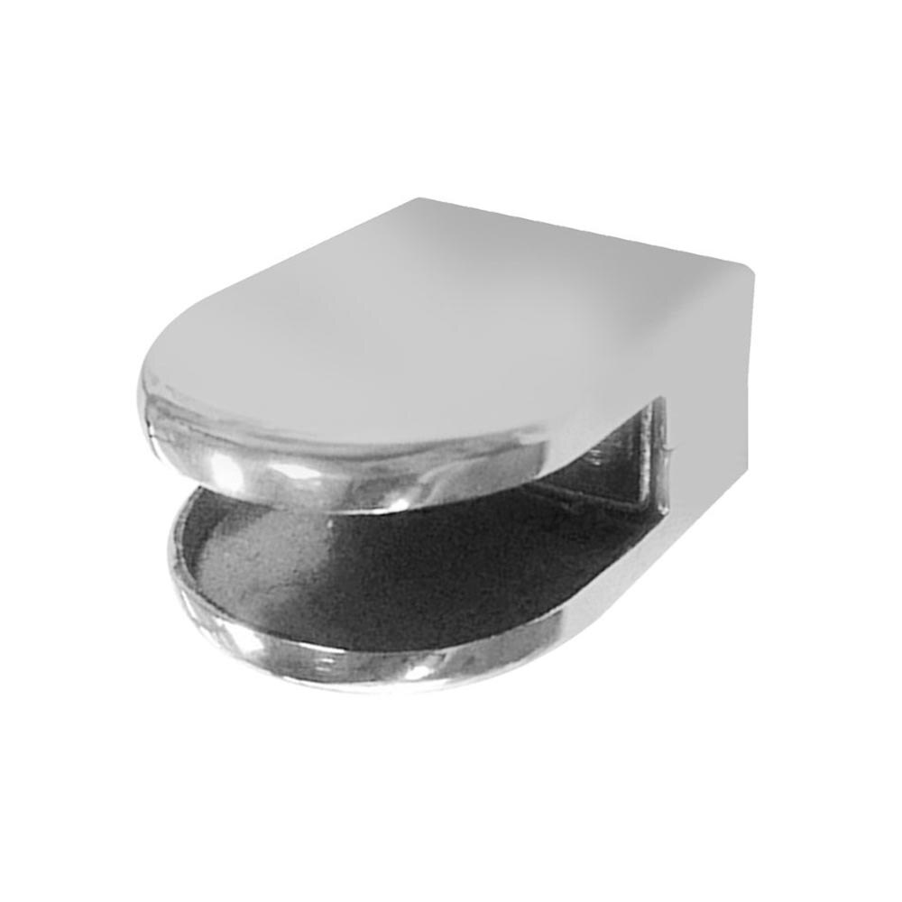 6-8mm Stainless Steel Glass Clamps Wall Mounted Glass Shelf Clamp Bracket Flat Clip Clamp Furniture Hardware