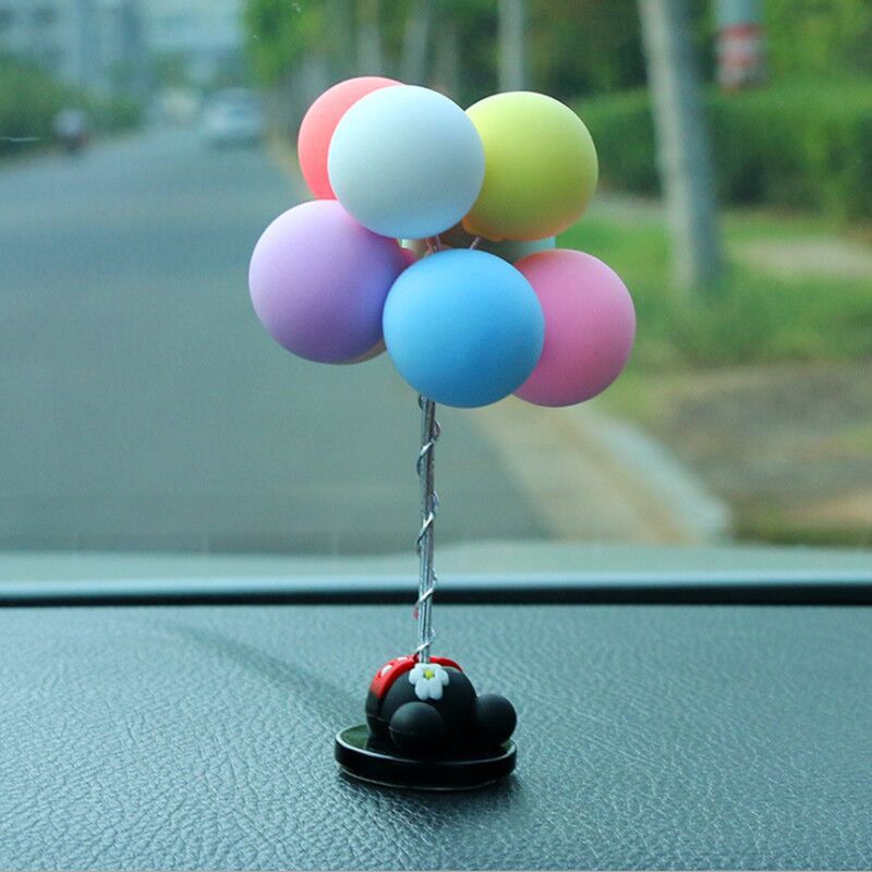 Mooie Ballon Auto Decoratie Charmant Auto Ornamenten Multicolour Mini Console Dashboard Decoratie Auto-interieur Levert: 05