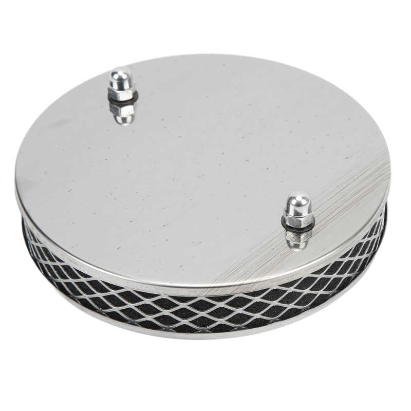 Chrome Luchtfilter High Flow Luchtfilter Glad Oppervlak 14X3Cm Metalen Voor Reparatie