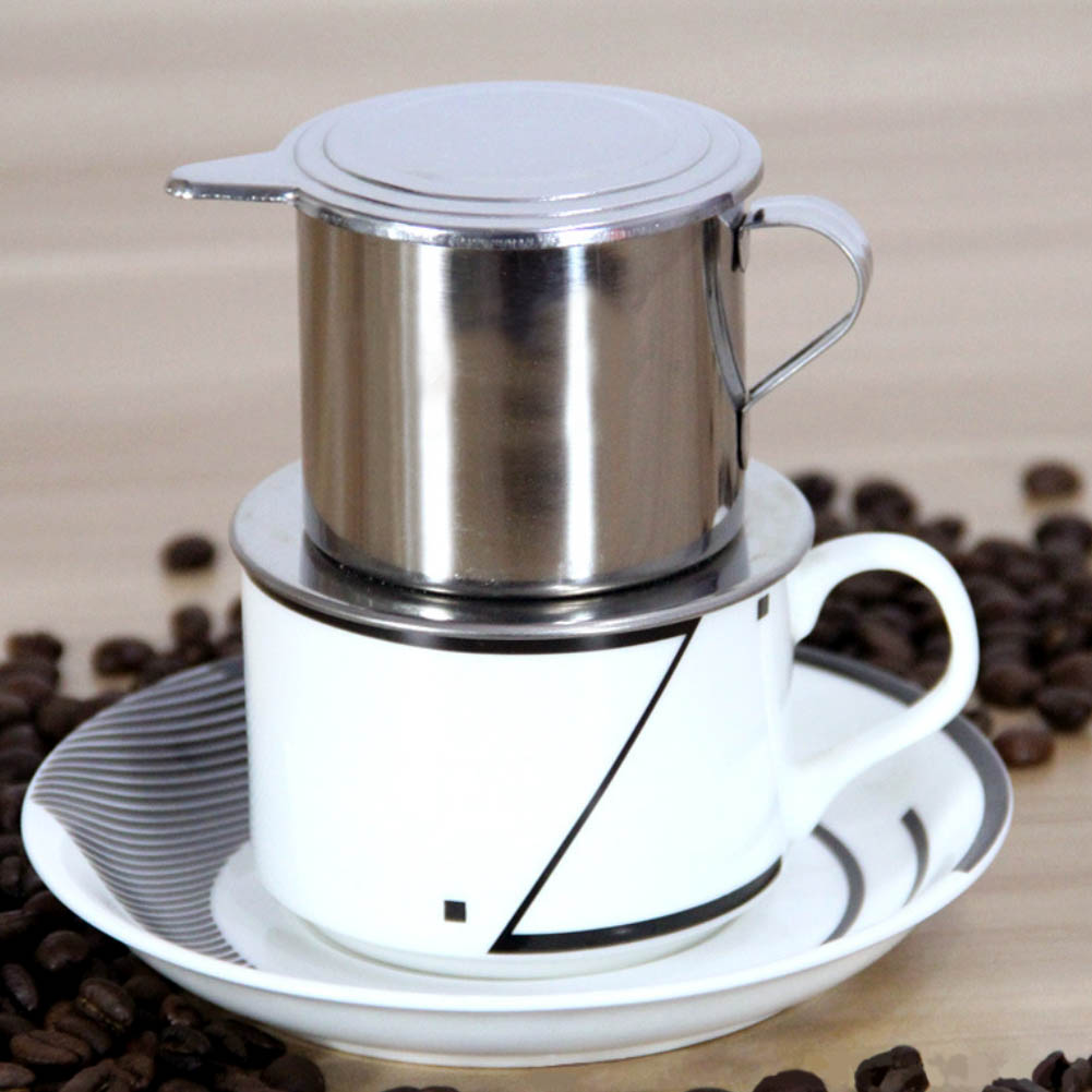 50/100ml vietnam stil rustfritt stål kaffe drypp filter maker gryte infuse kopp bærbart hjemmekontor reise camping slitesterk