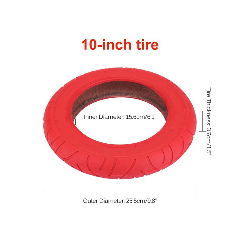 Elektrische Scooter 10 Inch Band Outer Band, elektrische Scooter Balans Luchtkussen Band Voor M365 Voor En Achter Tire Onderdelen, 2-