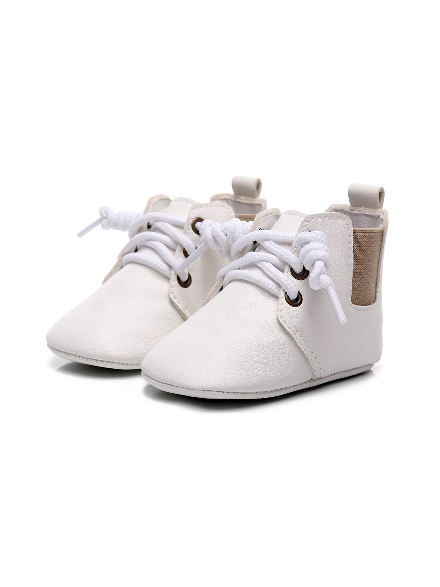 Baby & freundlicher kleidung Kleinkinder Weichen Sohlen Schuhe, Leder Socken, gehen Anti-Unterhose Geburtstag Winter Spitze-hoch retro Sneaker