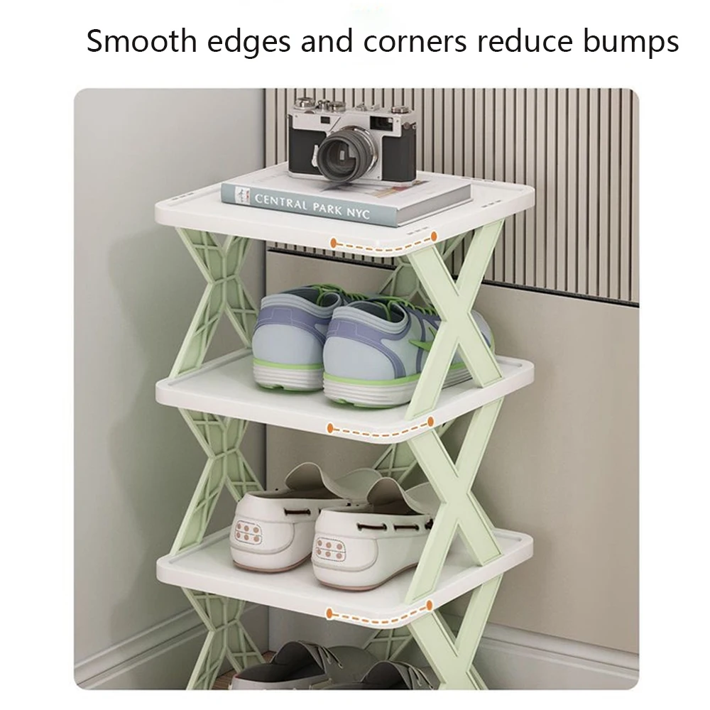 Estantes para zapatos, organizador de almacenamiento, estantes para zapatos desmontables, ahorra familia, estante para el hogar, estante para zapatos Simple multicapa, gabinete de Color