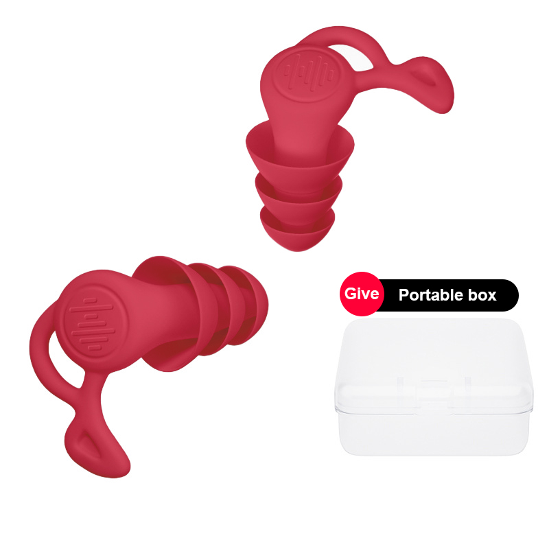 Tapones para los oídos de silicona antiruido, tapones para los oídos de natación, aislamiento de interferencias para el trabajo, dormir, Surf, Protector suave y cómodo para los oídos, 1 par: Transparente