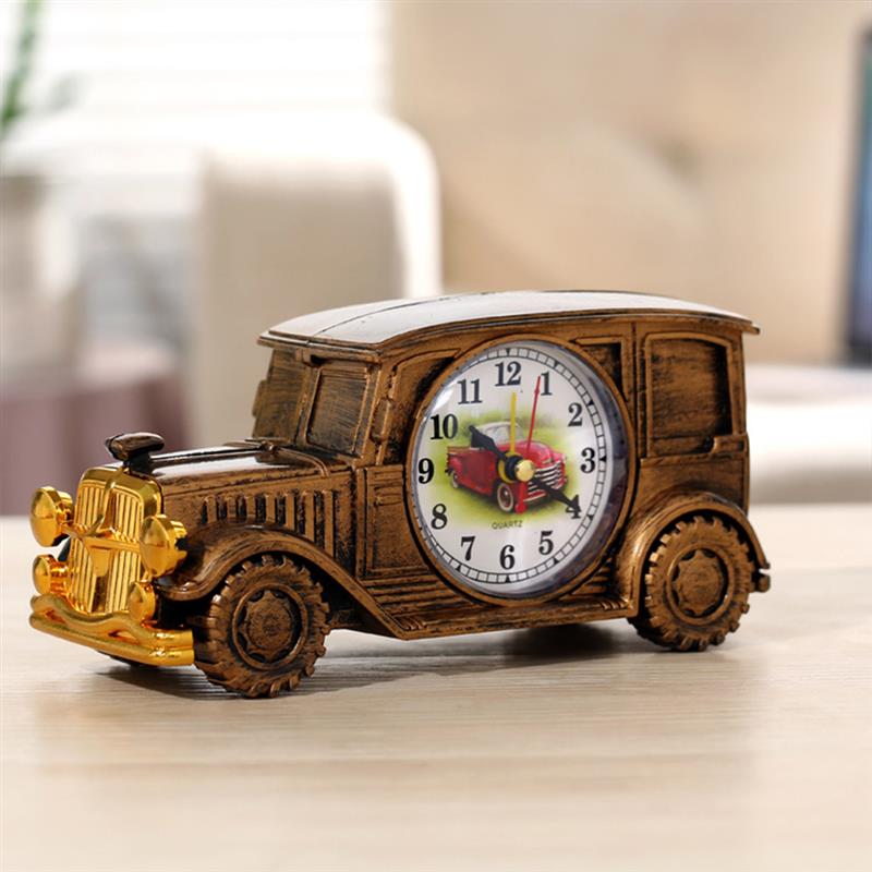 Vintage coche reloj de alarma de la batería operado de escritorio de despertador analógico para los niños de amigos casa dormitorio decoración de la Mesa