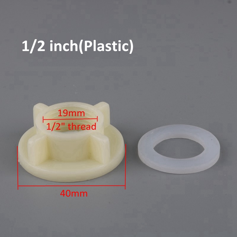 1pc 1/2 "3/4" gwint zewnętrzny przezroczysty kran bateria łazienkowa robić nawadniania ogrodu złącze pralka zawór wody: Nut(1l2 cal)