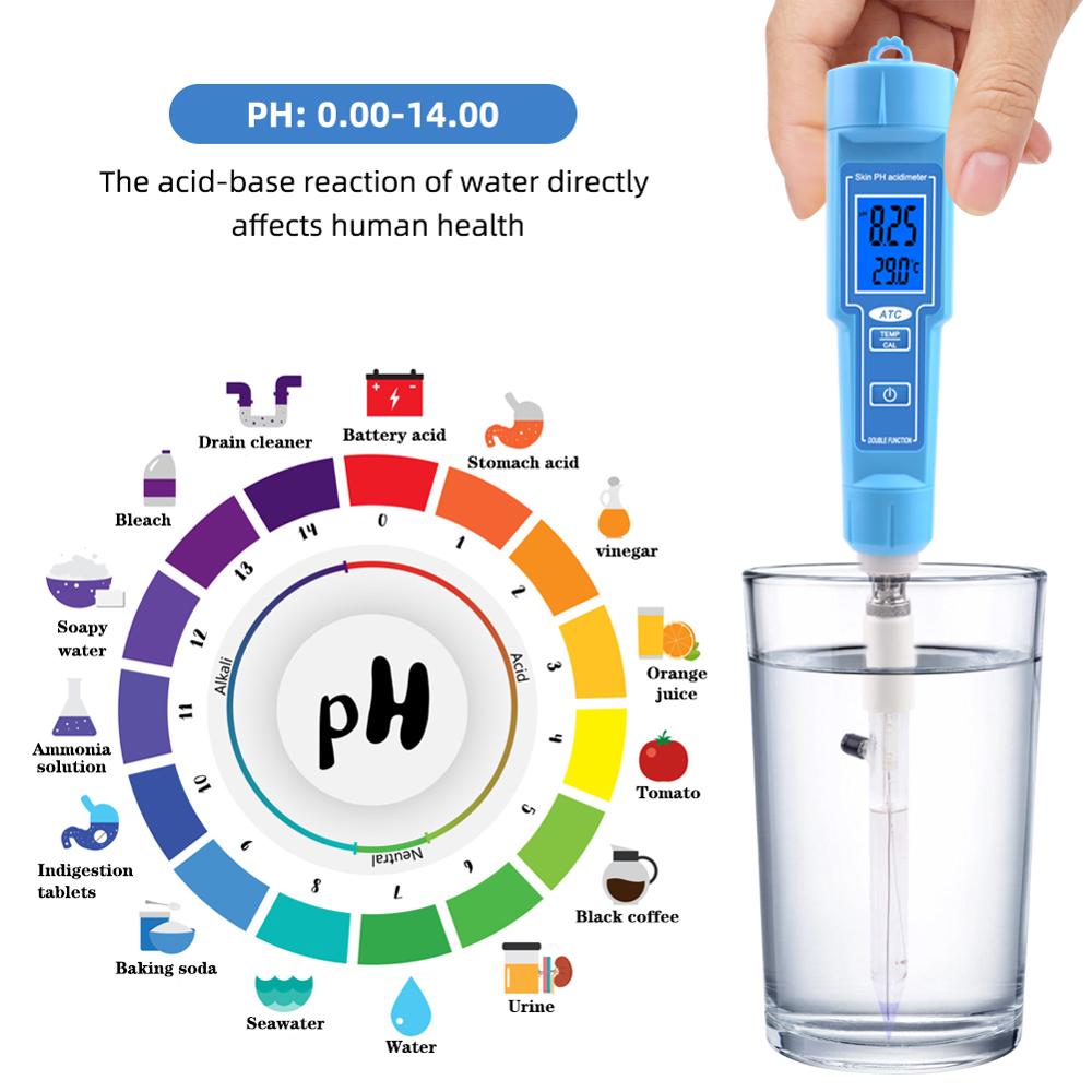 yieryi Automatic Calibrating ph Meter For Tapered Loose Soil Hydroponics Replaceable Probe For Cheese, lab, drinking water