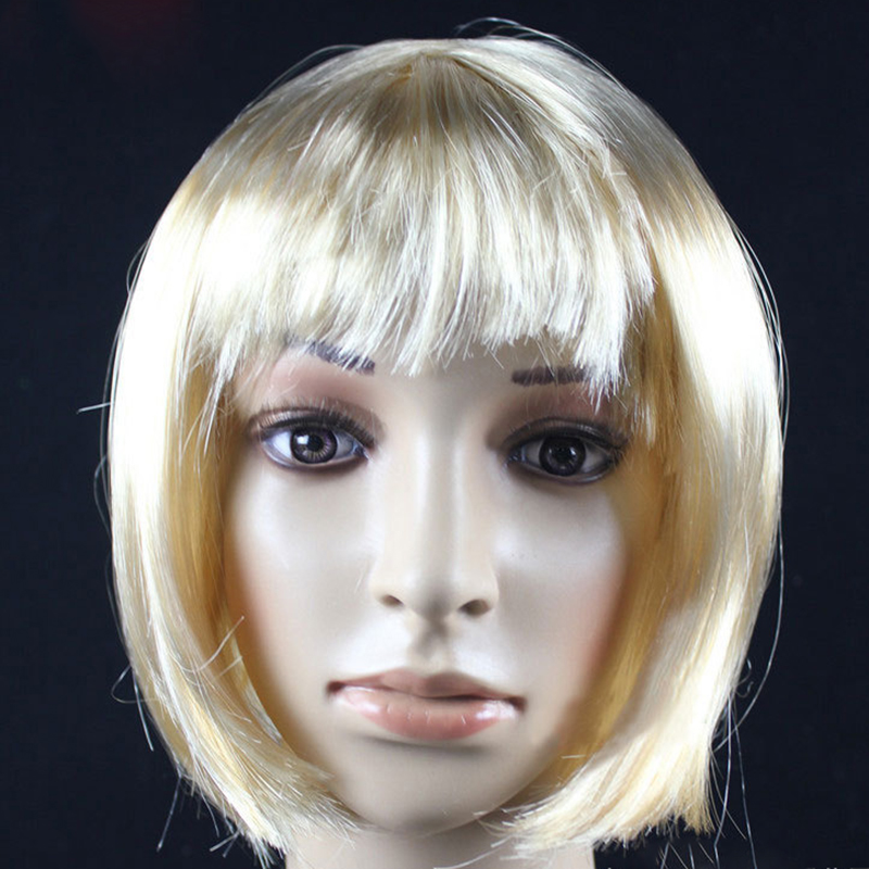 Peluca Bob para mujeres bonitas, pelucas Bob cortas, Natural, Cosplay de Halloween, pelucas de Anime, peluca sintética de colores bonitos para diaria de Navidad: Azul cielo