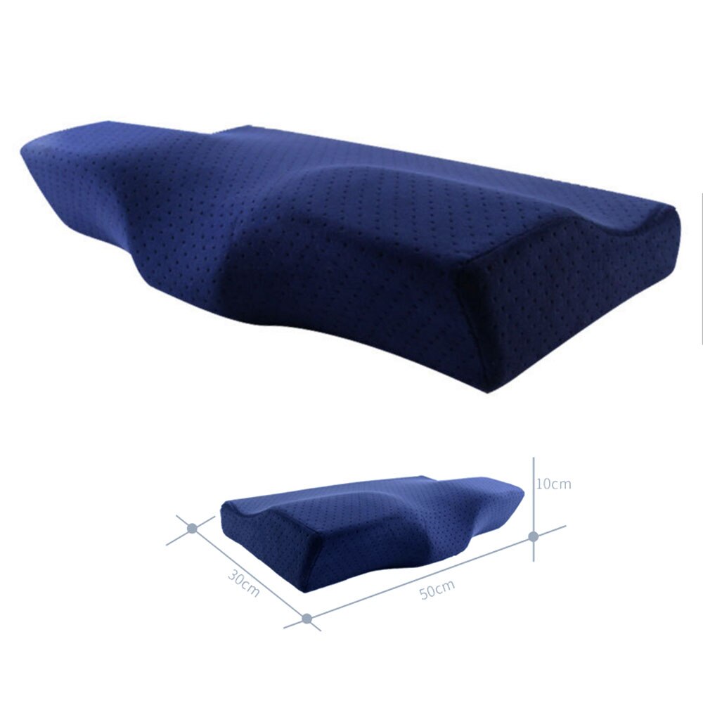 Memory Foam Bedding Pillow Neck protection Slow Rebound Memory Foam Butterfly Shaped Pillow Health Cervical Neck size in 50*30CM