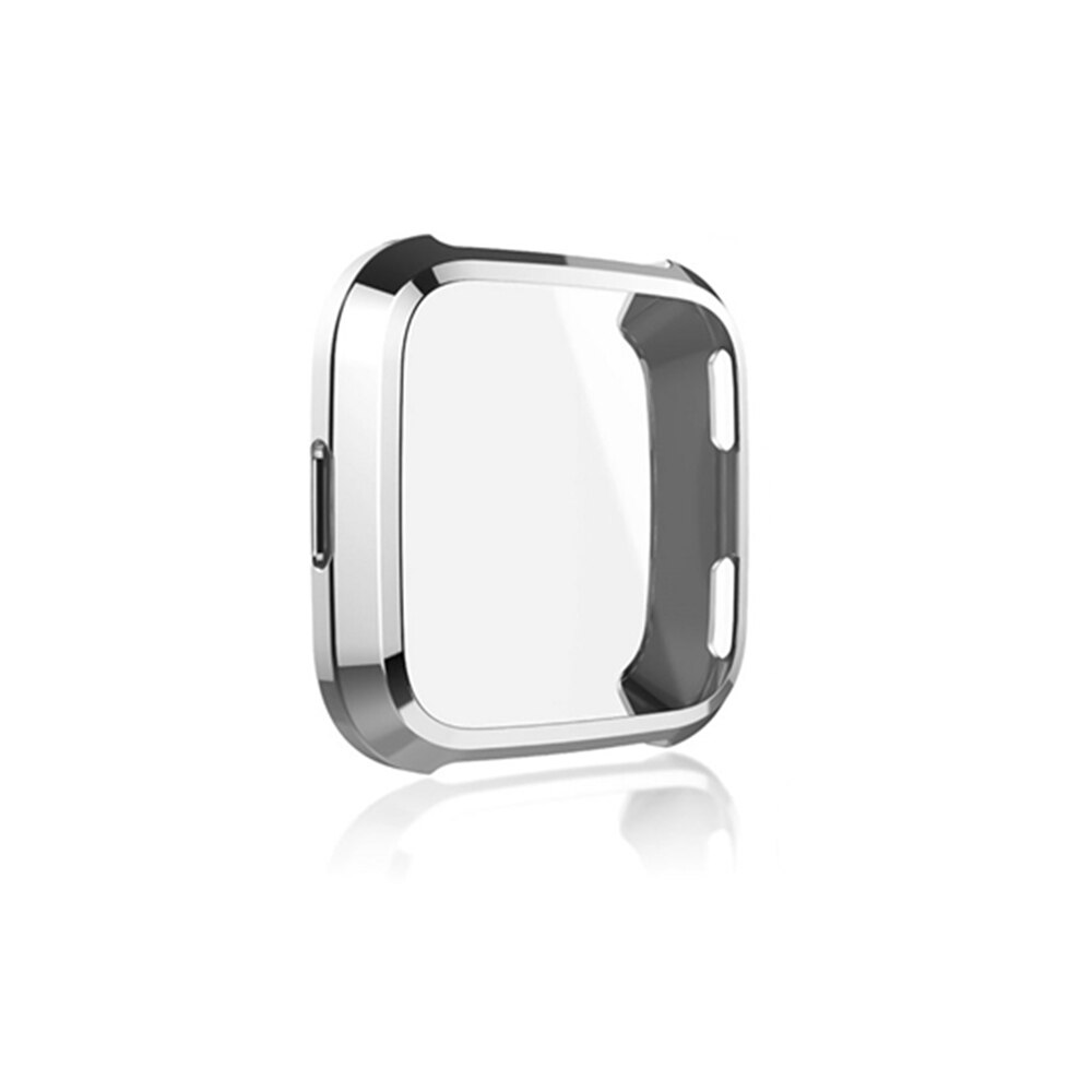 Smart Accessoires Voor Fitbit Versa Band Case Cover TPU Beschermende Shell Voor Fit Bit Versa Lite Protector Frame Protector Mouw: Silver / Fitbit Veras